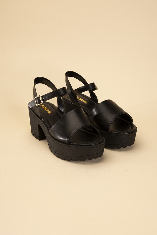 STACIE Platform Sandals - Corinne's Boutique