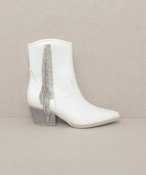 OASIS SOCIETY Rowan - Rhinestone Fringe Boot - Corinne's Boutique