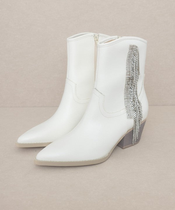 OASIS SOCIETY Rowan - Rhinestone Fringe Boot - Corinne's Boutique