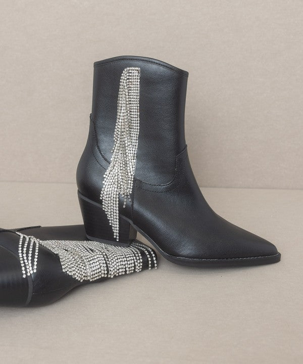 OASIS SOCIETY Rowan - Rhinestone Fringe Boot - Corinne's Boutique