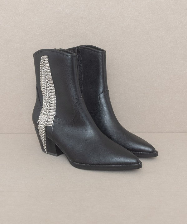 OASIS SOCIETY Rowan - Rhinestone Fringe Boot - Corinne's Boutique