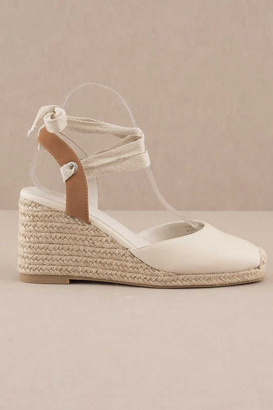 Oasis Society ALONDRA ESPADRILLE, LACE UP, WEDGE SANDALS