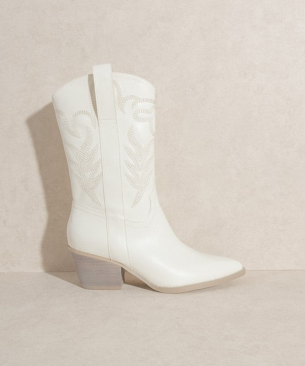 SEPHIRA - Oasis Society Embroidered Short Boot - Corinne's Boutique