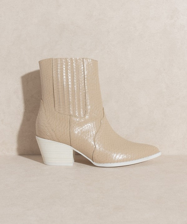 OASIS SOCIETY Dawn - Paneled Western Bootie - Corinne's Boutique