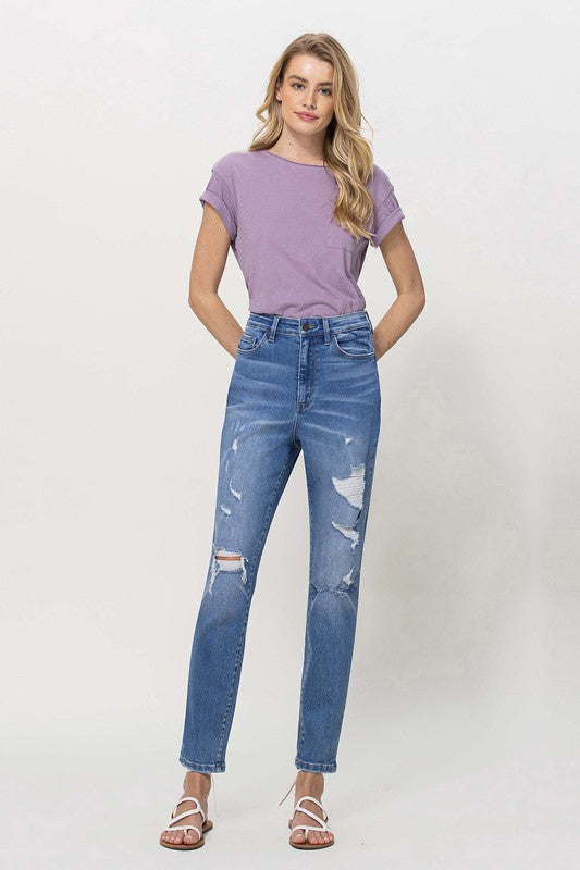 STRETCH MOM JEANS BY FLYING MONKEY JEANS - Corinne's Boutique