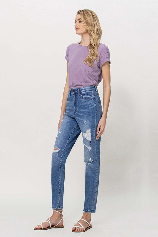 STRETCH MOM JEANS BY FLYING MONKEY JEANS - Corinne's Boutique