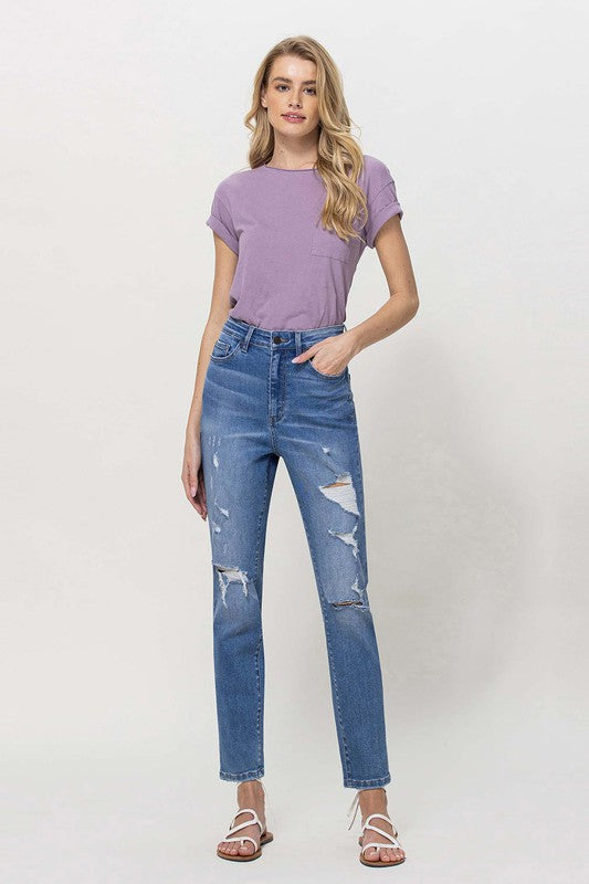 STRETCH MOM JEANS BY FLYING MONKEY JEANS - Corinne's Boutique