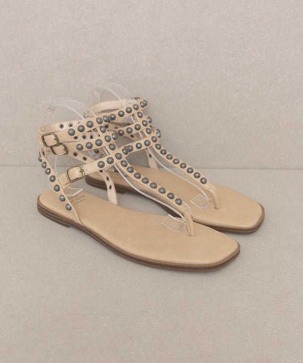 Oasis Society Oaklyn - Studded Gladiator Sandal - Corinne's Boutique