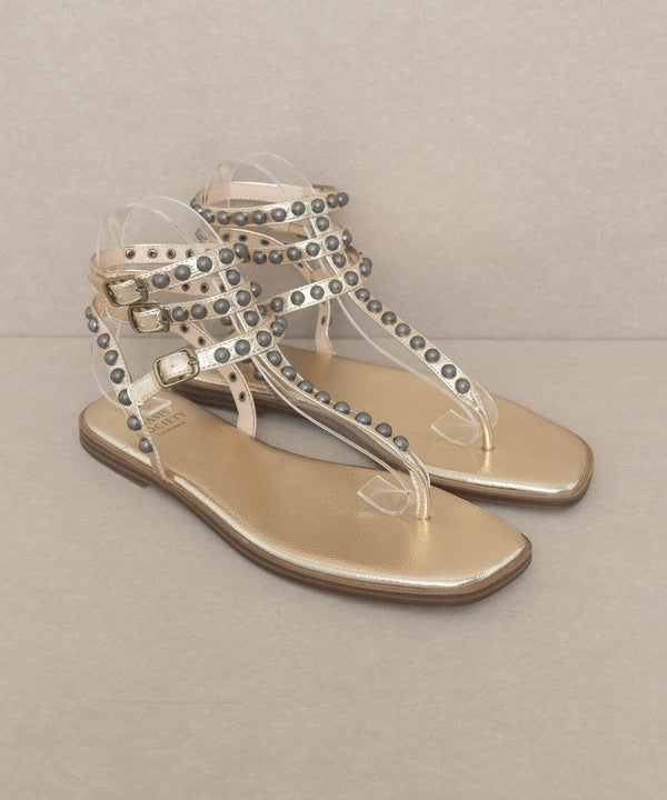 Oasis Society Oaklyn - Studded Gladiator Sandal - Corinne's Boutique