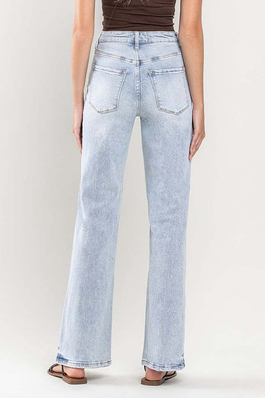 90s Vintage Super High Rise Flare Jeans by FLYING MONKEY JEANS