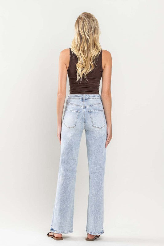 90s Vintage Super High Rise Flare Jeans by FLYING MONKEY JEANS