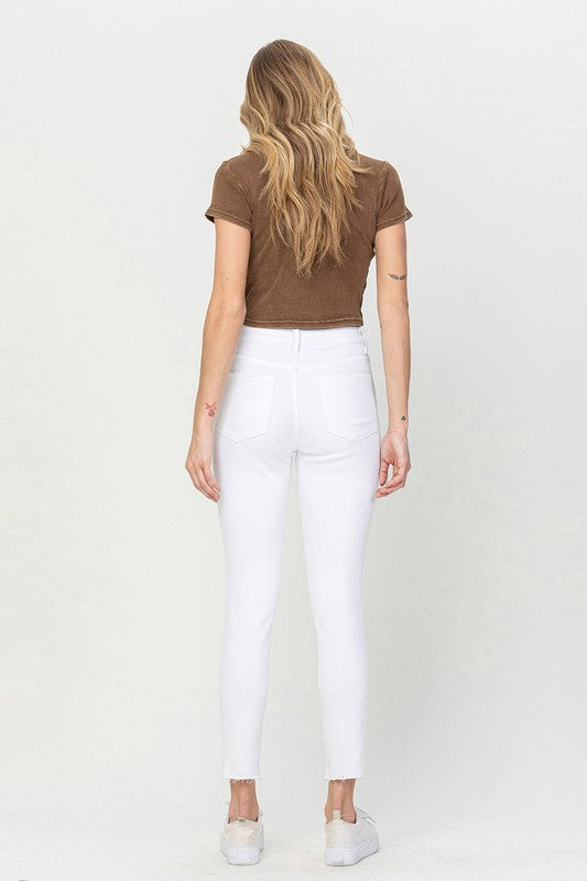 HIGH RISE CROP SKINNY BY FLYING MONKEY JEANS - Corinne's Boutique