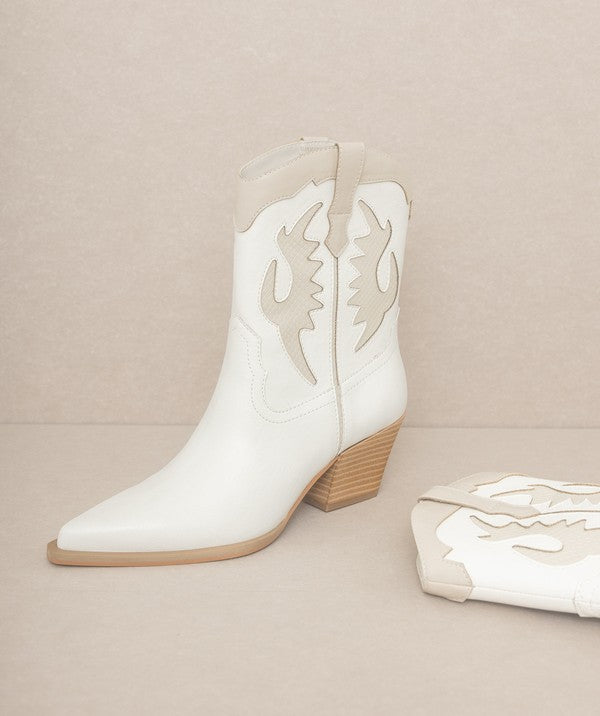 OASIS SOCIETY Houston - Layered Panel Cowboy Boots - Corinne's Boutique