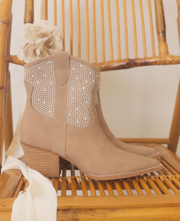 OASIS SOCIETY Cannes - Pearl Studded Western Boots - Corinne's Boutique