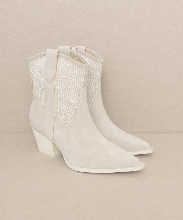 OASIS SOCIETY Cannes - Pearl Studded Western Boots - Corinne's Boutique