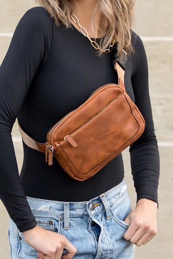 Presly Vegan Leather Everywhere Sling Belt Bag - Corinne's Boutique