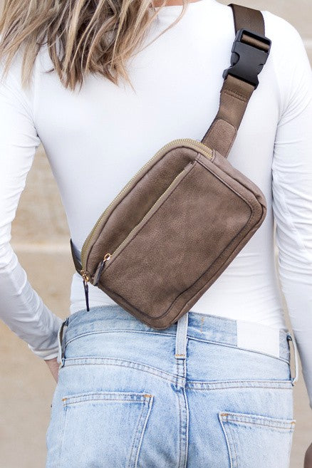 Presly Vegan Leather Everywhere Sling Belt Bag - Corinne's Boutique