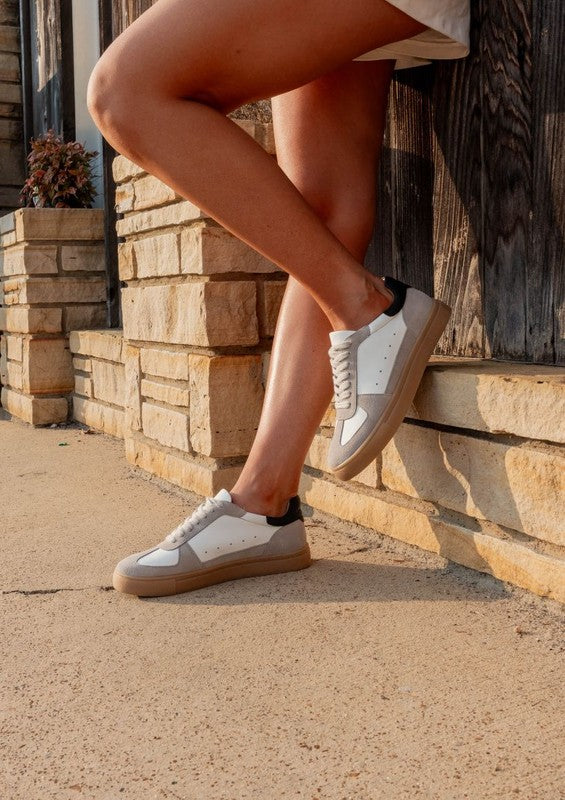 KATIE Leather & Suede Sneakers