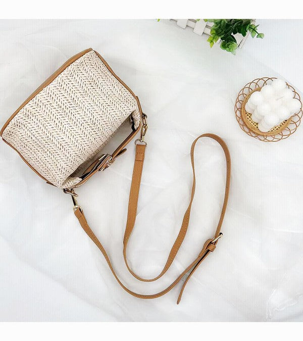 Imani Crochet Top Handle Crossbody - Corinne's Boutique