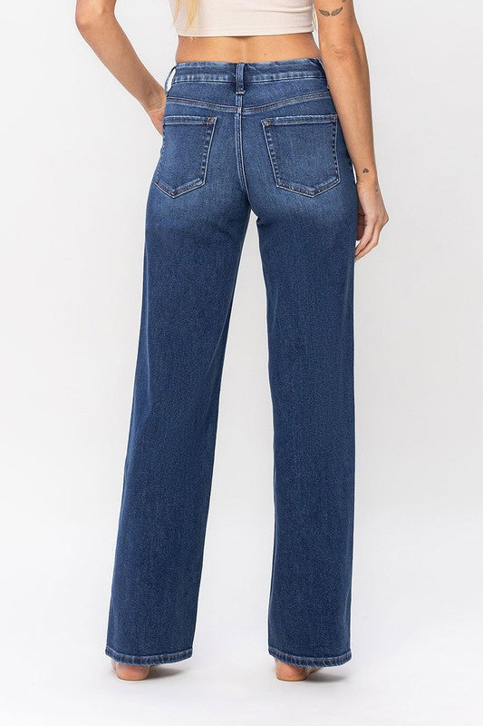 High Rise Loose Fit Jeans by Flying Monkey Jeans - Corinne's Boutique