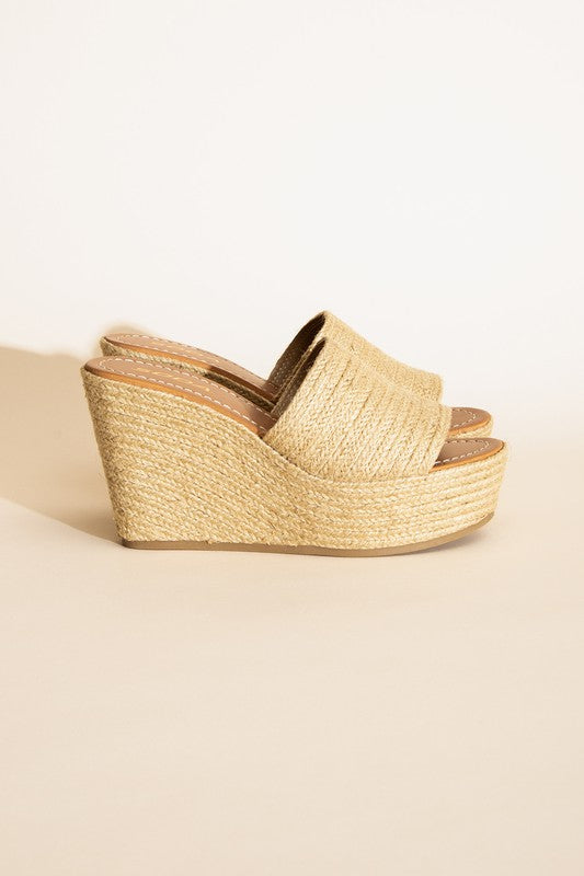 BOUNTY JUTE PLATFORM WEDGES - Corinne's Boutique