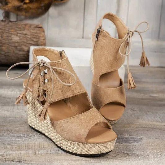 Peep Toe Wedge Sandals for Stylish Summer Comfort