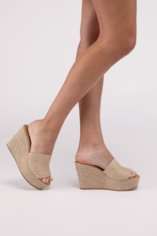 BOUNTY JUTE PLATFORM WEDGES - Corinne's Boutique