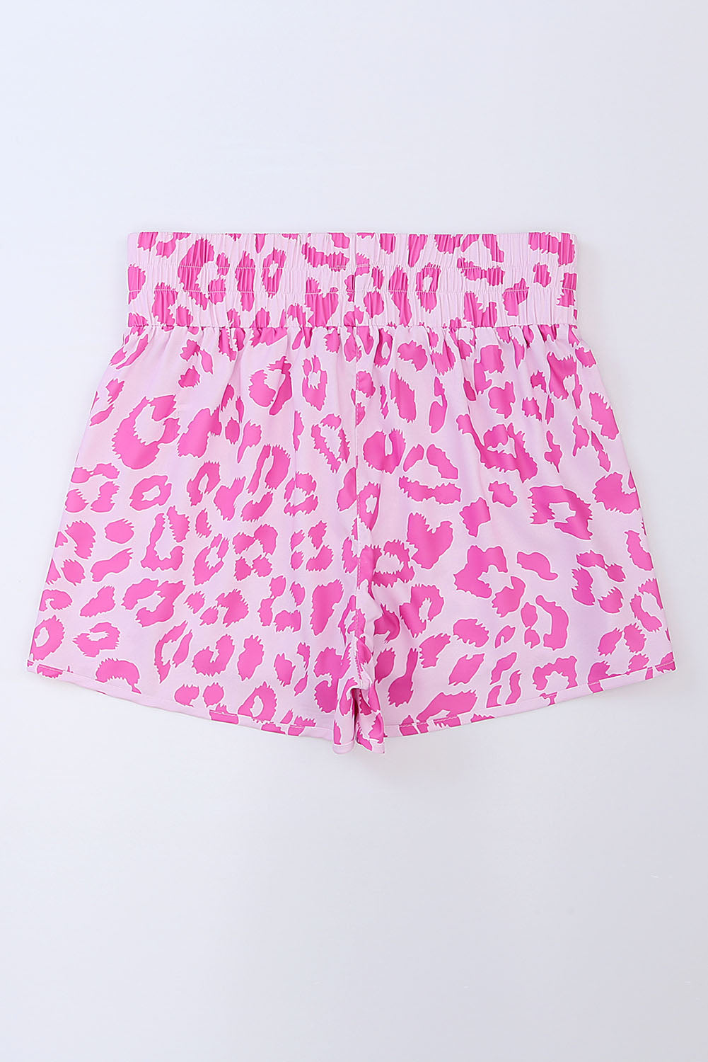 Leopard or Checkered Pattern Elastic Waist Shorts - Corinne's Boutique