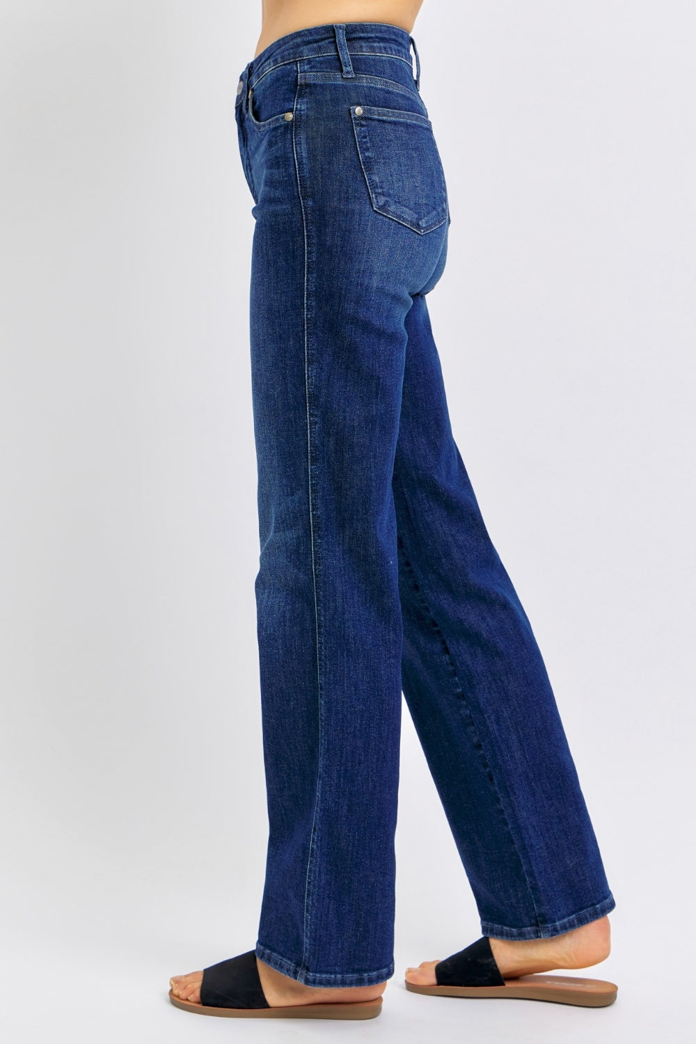 Judy Blue Full Size Tummy Control Straight Jeans - Corinne's Boutique