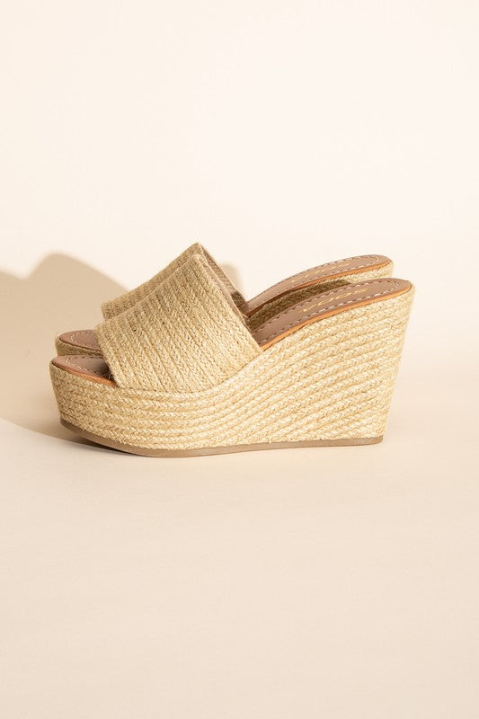 BOUNTY JUTE PLATFORM WEDGES - Corinne's Boutique