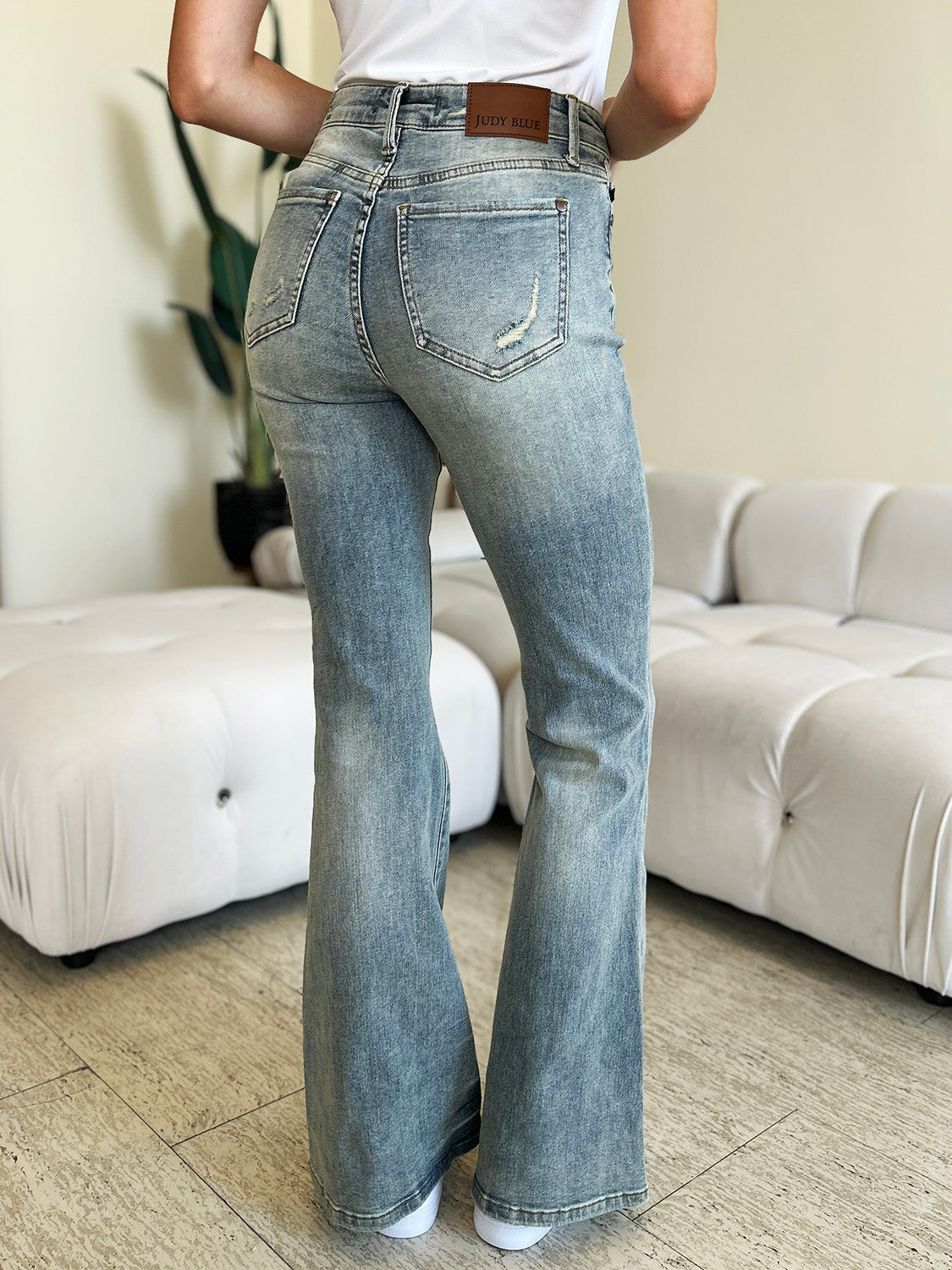 Judy Blue Full Size High Waist Flare Jeans - Corinne's Boutique