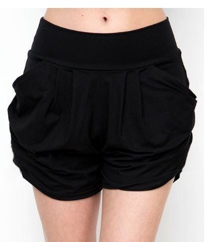 Soft & Stretchy Harem Shorts - Corinne's Boutique