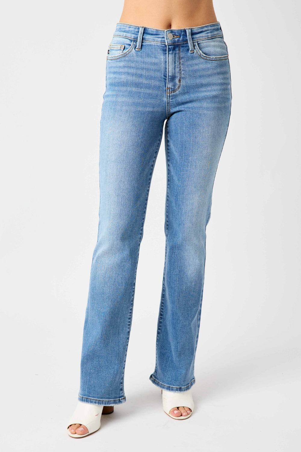 Judy Blue Full Size High Waist Straight Jeans - Corinne's Boutique