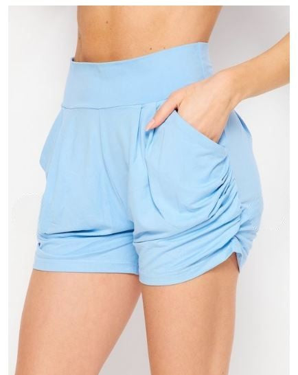 Soft & Stretchy Harem Shorts - Corinne's Boutique