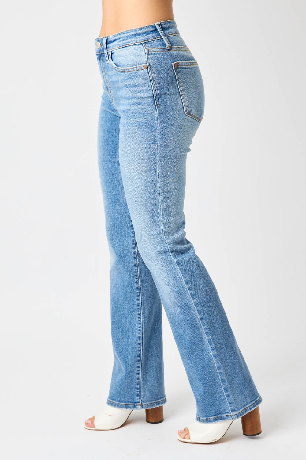 Judy Blue Full Size High Waist Straight Jeans - Corinne's Boutique