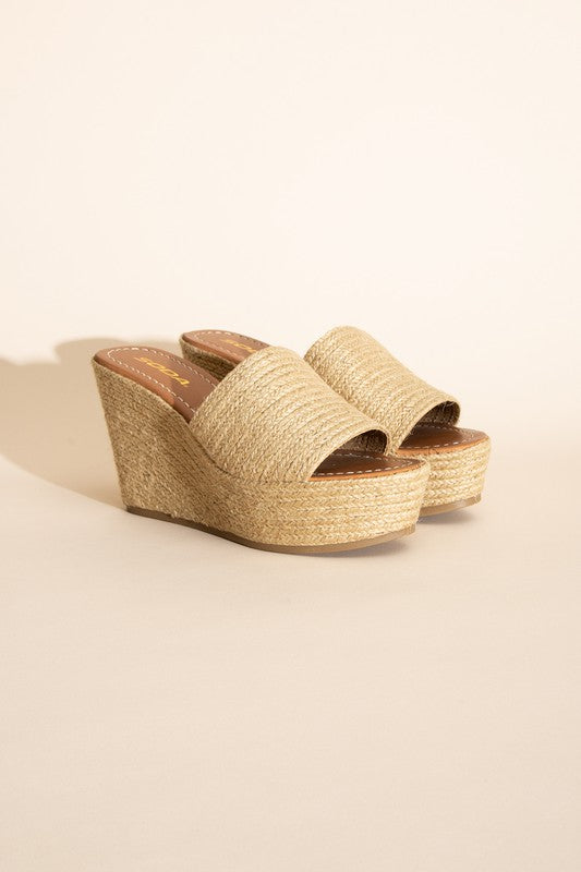 BOUNTY JUTE PLATFORM WEDGES - Corinne's Boutique