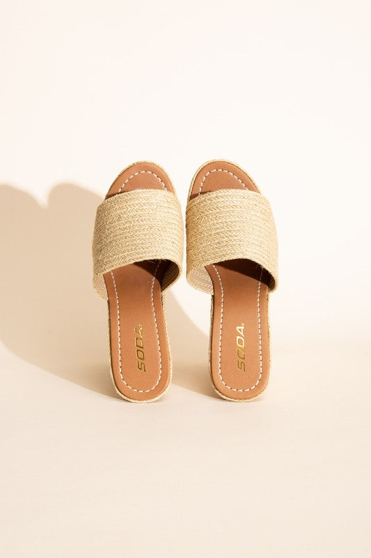 BOUNTY JUTE PLATFORM WEDGES - Corinne's Boutique