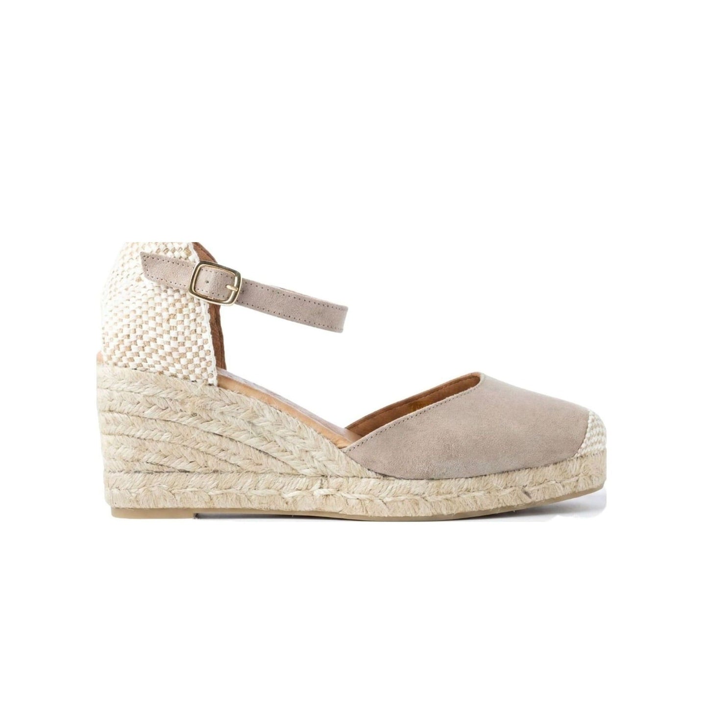 Jimena Mid Strap Taupe Sandal