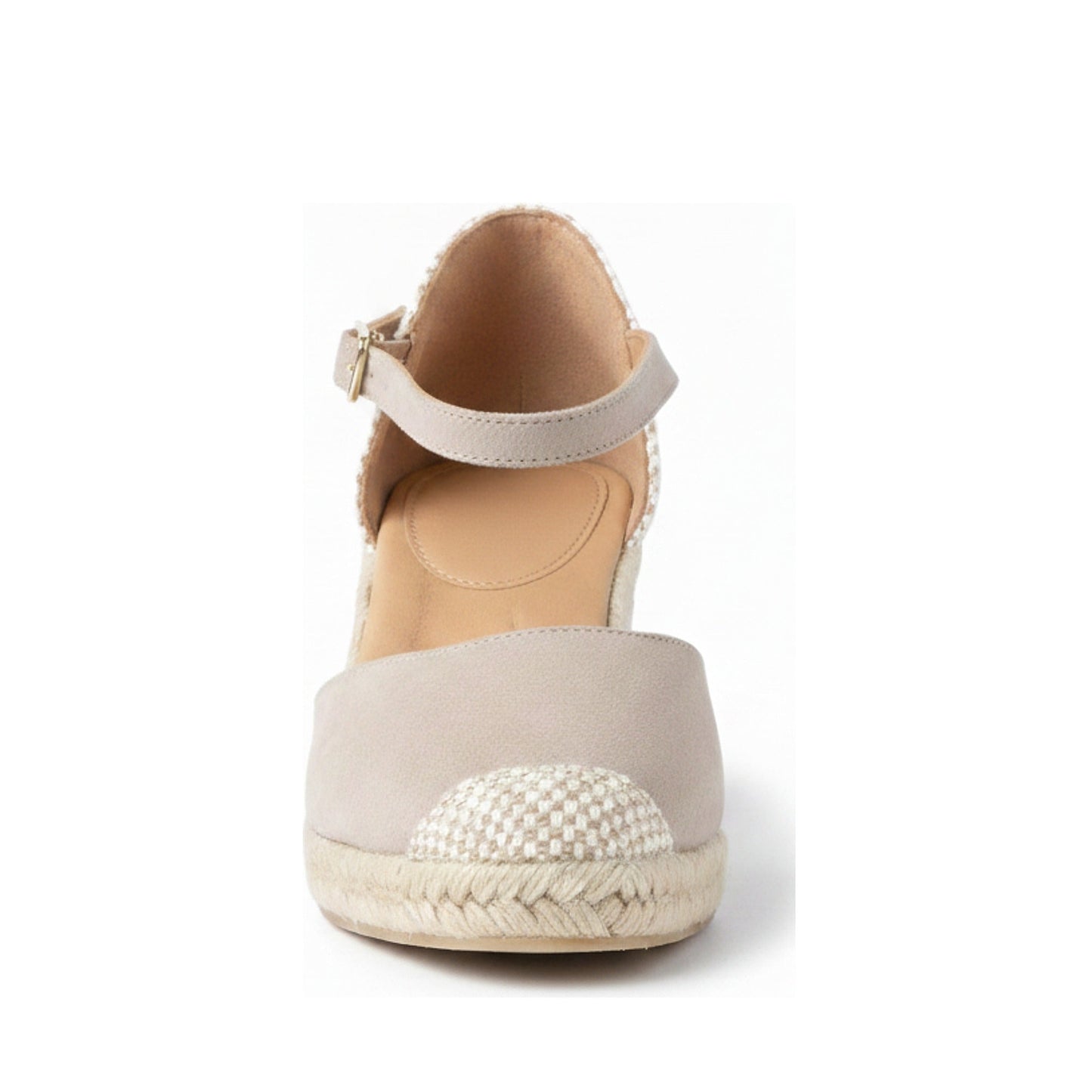 Jimena Mid Strap Taupe Sandal