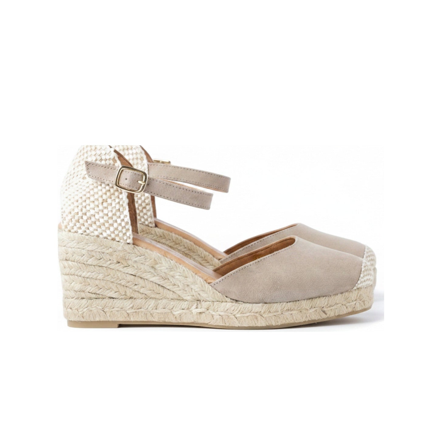 Jimena Mid Strap Taupe Sandal