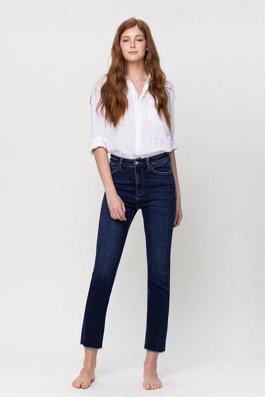 SUPER HIGH RISE STRETCH SLIM STRAIGHT VERVET BY FLYING MONKEY JEANS - Corinne's Boutique