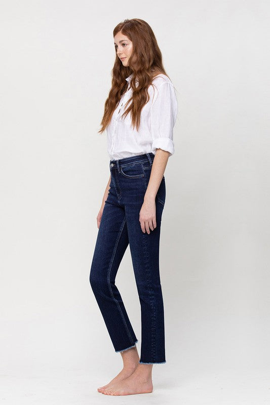 SUPER HIGH RISE STRETCH SLIM STRAIGHT VERVET BY FLYING MONKEY JEANS - Corinne's Boutique