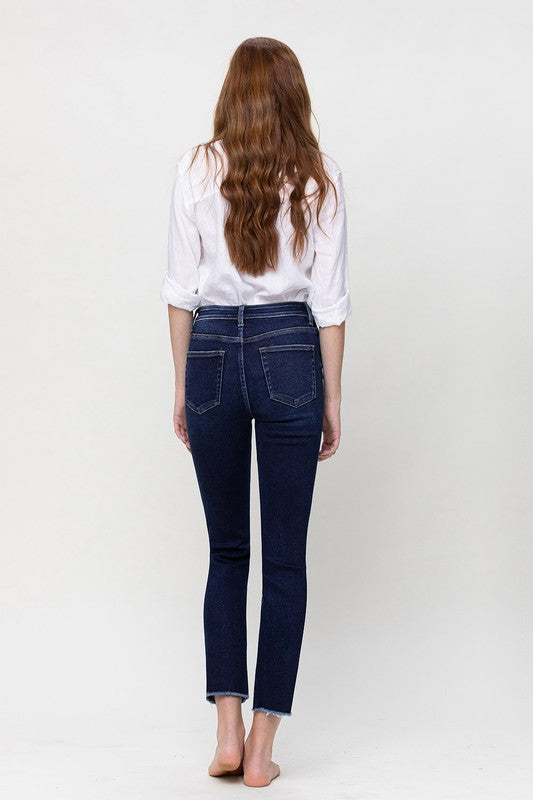 SUPER HIGH RISE STRETCH SLIM STRAIGHT VERVET BY FLYING MONKEY JEANS - Corinne's Boutique