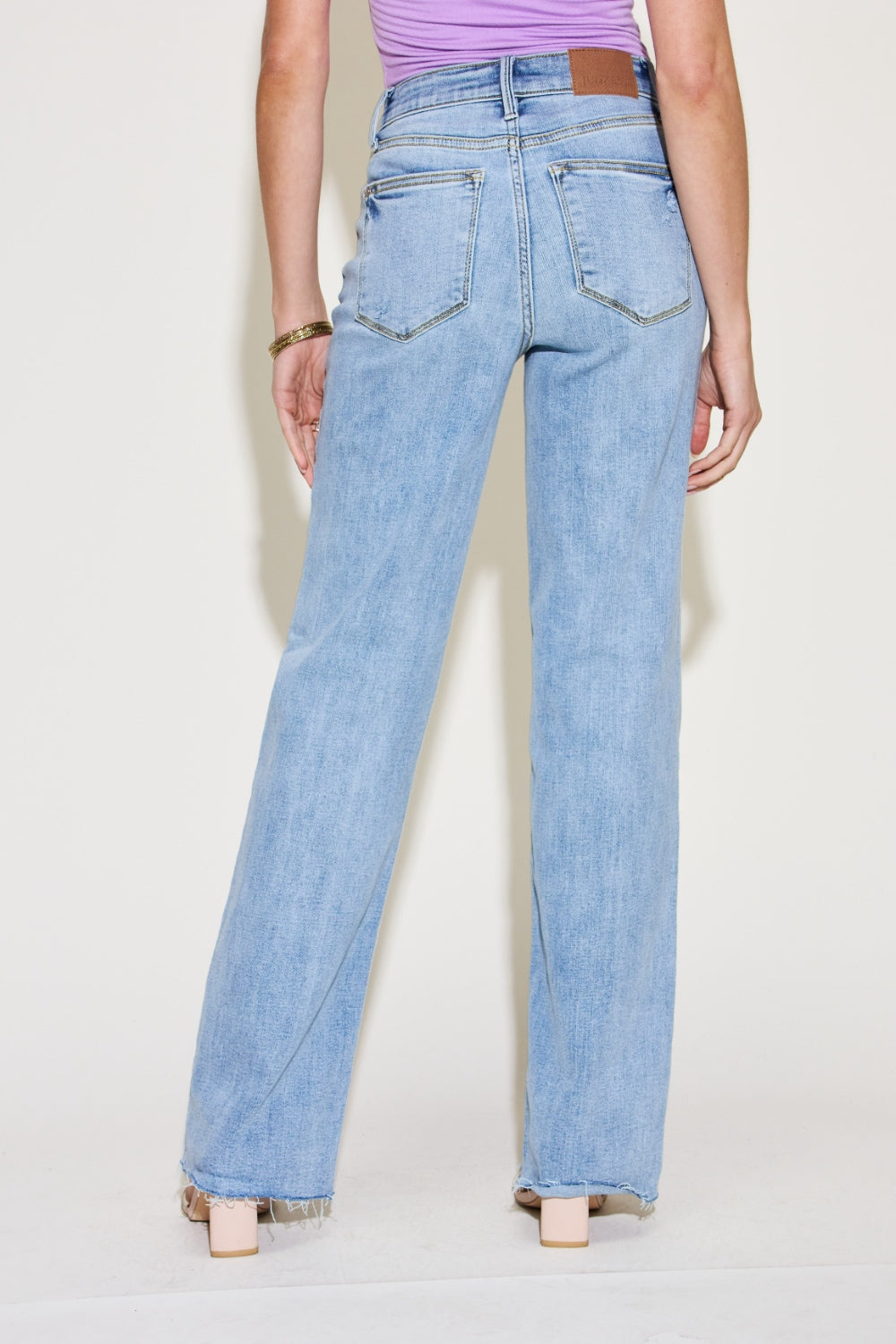 Judy Blue Full Size V Front Waistband Straight Jeans - Corinne's Boutique