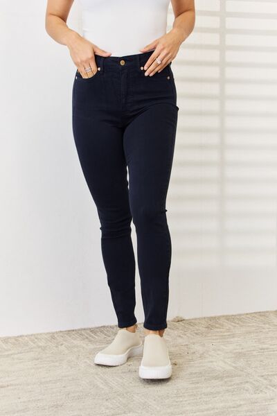 Judy Blue Full Size Garment Dyed Tummy Control Skinny Jeans - Corinne's Boutique