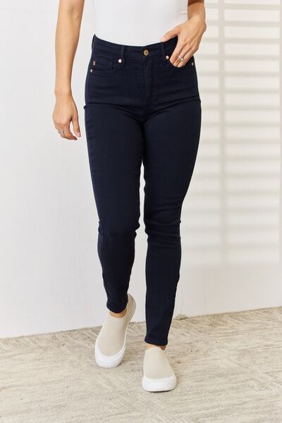 Judy Blue Full Size Garment Dyed Tummy Control Skinny Jeans - Corinne's Boutique