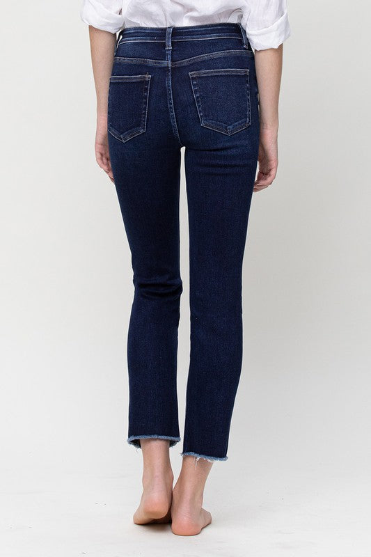 SUPER HIGH RISE STRETCH SLIM STRAIGHT VERVET BY FLYING MONKEY JEANS - Corinne's Boutique